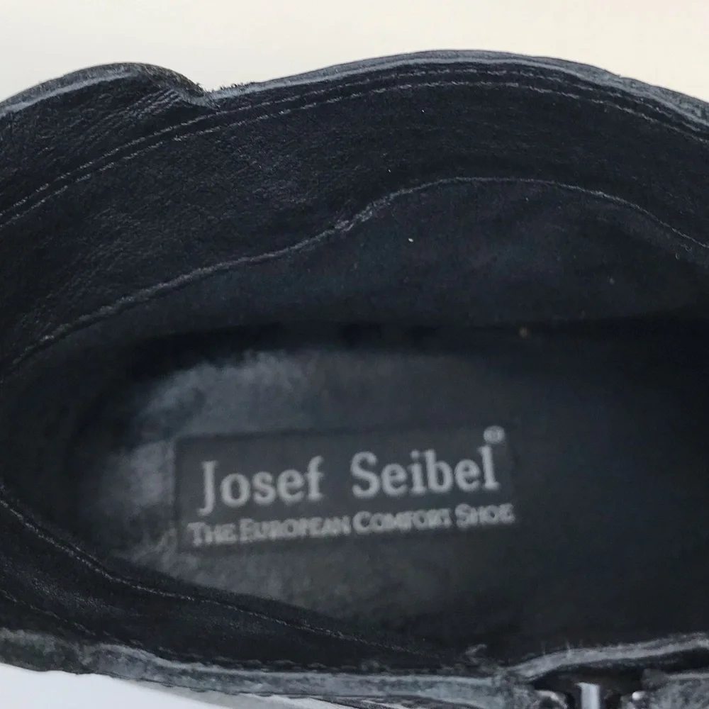 Josef Seibel Zip & Straps Leather Women’s Ankle Boots 11 - 11 1/2 USA (42 EU)